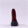 Wonders Bristol Front Zip Stud Boot - Burgundy Patent